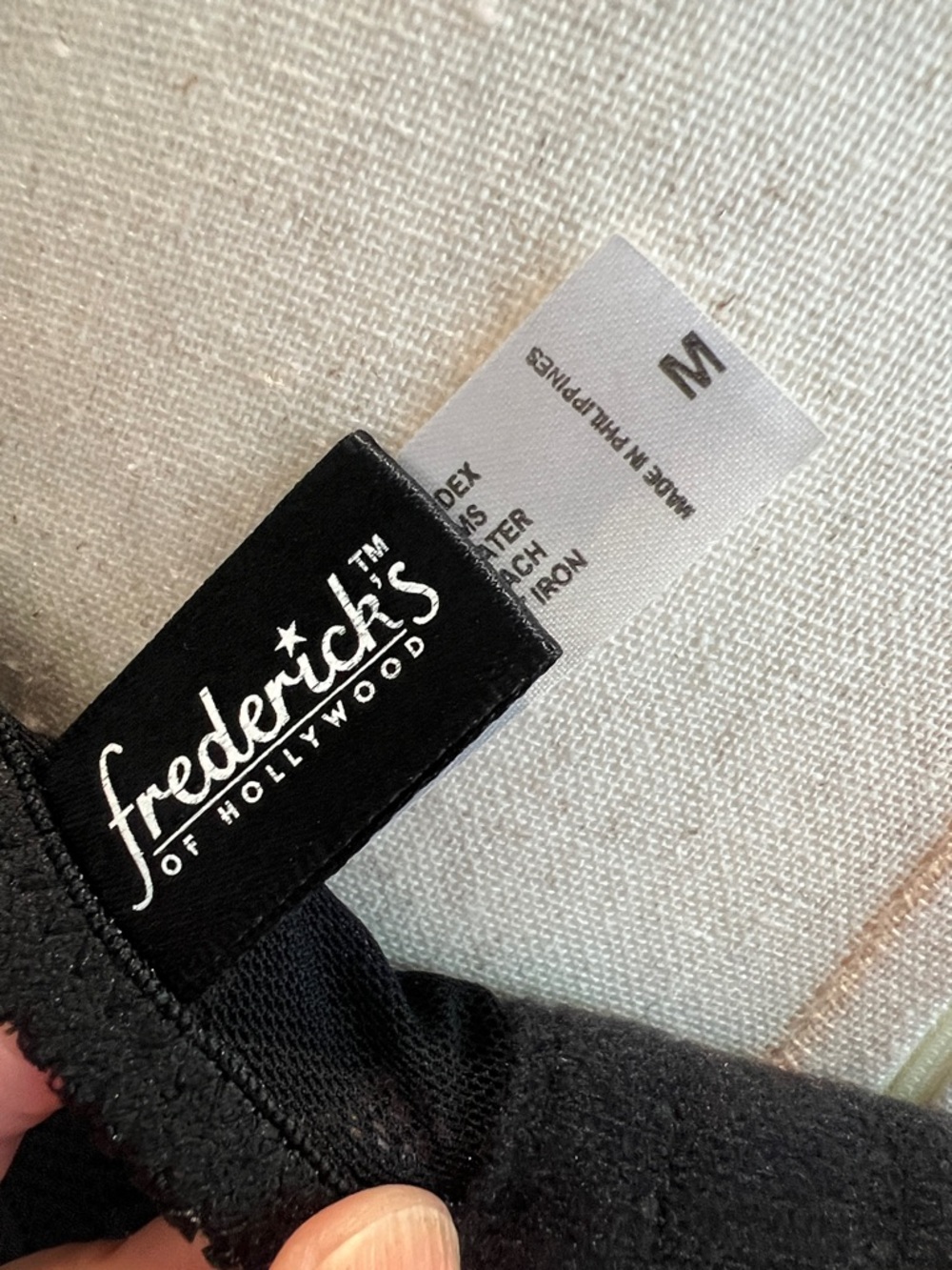 Frederick's of Hollywood Black Lace Bustier Chemise - Picture 2 of 8